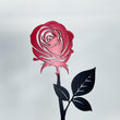 Steelmonks-Metallschild,Blumenstrauss (7 Blumen). Blume Wanddekoration erhältlich in verschiednen Größen und Farben.