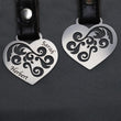 Steelmonks-Metallschild,Florales Herz. Herz Anhänger Wanddekoration erhältlich in verschiednen Größen und Farben.
