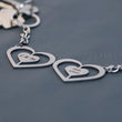 Steelmonks-Metallschild,Herz mit Initialen. Herz Anhänger Wanddekoration erhältlich in verschiednen Größen und Farben.