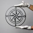 Steelmonks-Metallschild,Windrose. Maritimes Schild Wanddekoration erhältlich in verschiednen Größen und Farben.