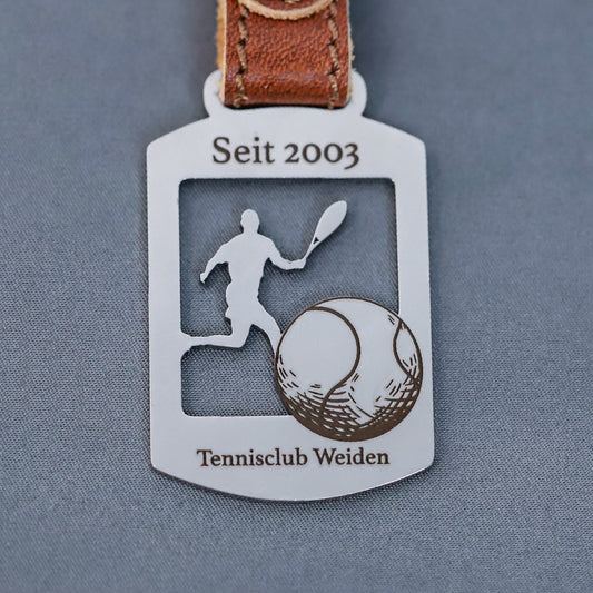 Steelmonks-Metallschild,Tennis. Sport- & Freizeit Anhänger Wanddekoration erhältlich in verschiednen Größen und Farben.
