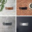 Steelmonks-Metallschild,Klassisches Zunft-Hausschild. Straßenschild Wanddekoration erhältlich in verschiednen Größen und Farben.