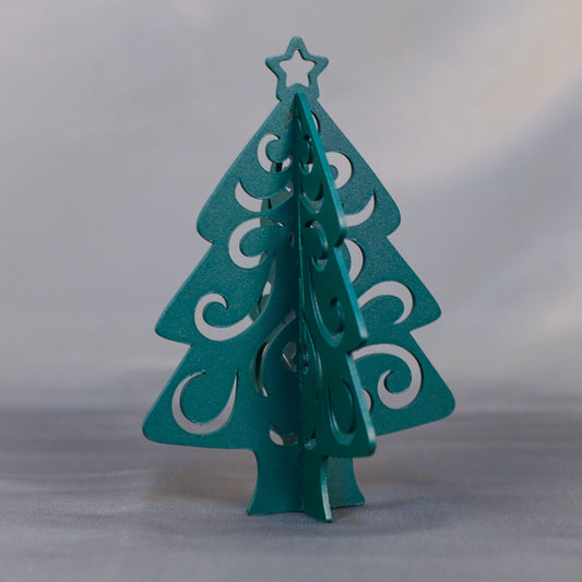 Steelmonks-Metallschild,Weihnachtsbaum Aufsteller. Weihnachtsaufsteller Wanddekoration erhältlich in verschiednen Größen und Farben.