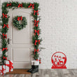 Steelmonks-Metallschild,Santa auf dem Schlitten. Weihnachtsschild Wanddekoration erhältlich in verschiednen Größen und Farben.