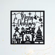 Steelmonks-Metallschild,Weihnachtsabend. Weihnachtsschild Wanddekoration erhältlich in verschiednen Größen und Farben.